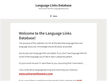 Tablet Screenshot of languagelinksdatabase.com